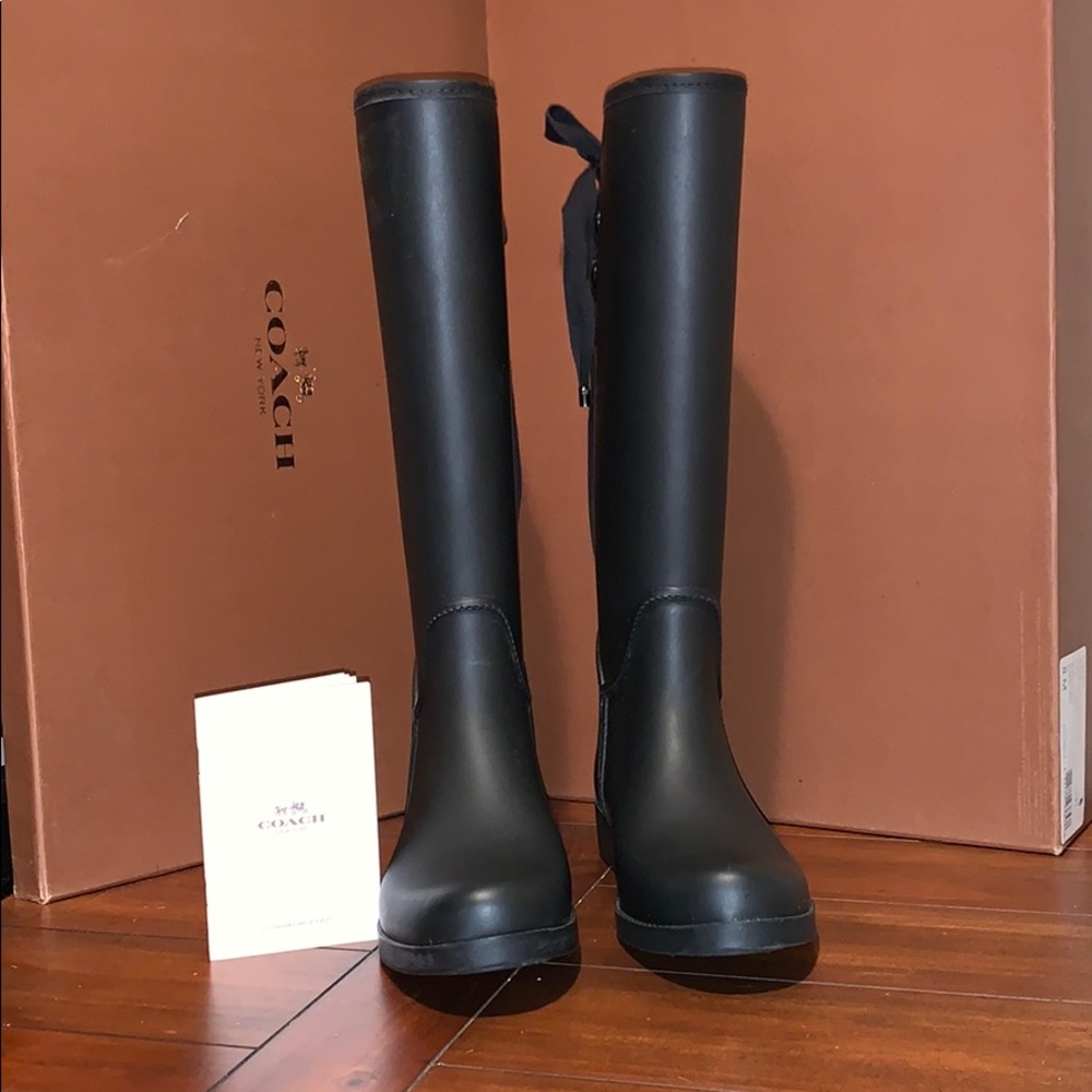 Coach Black Winter & Rain Boots